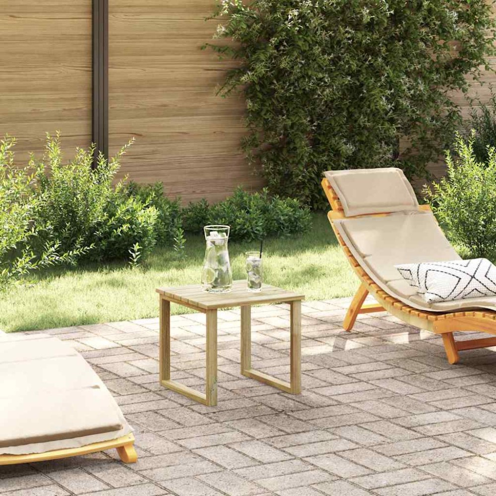 vidaXL τραπέζι Φυσικό 40 x 40 x 36 cm Εμποτισμένο Ξύλο Πεύκου