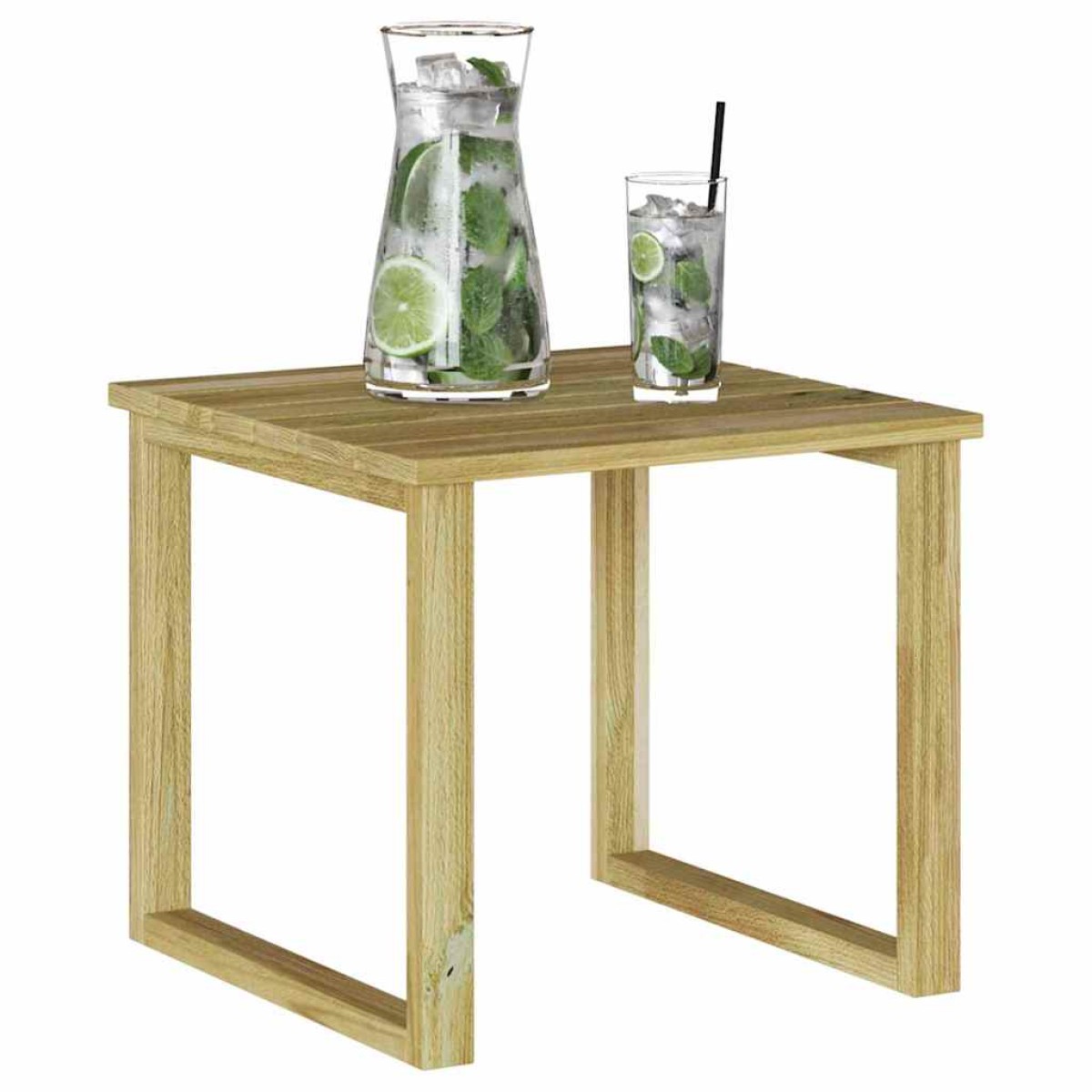 vidaXL τραπέζι Φυσικό 40 x 40 x 36 cm Εμποτισμένο Ξύλο Πεύκου