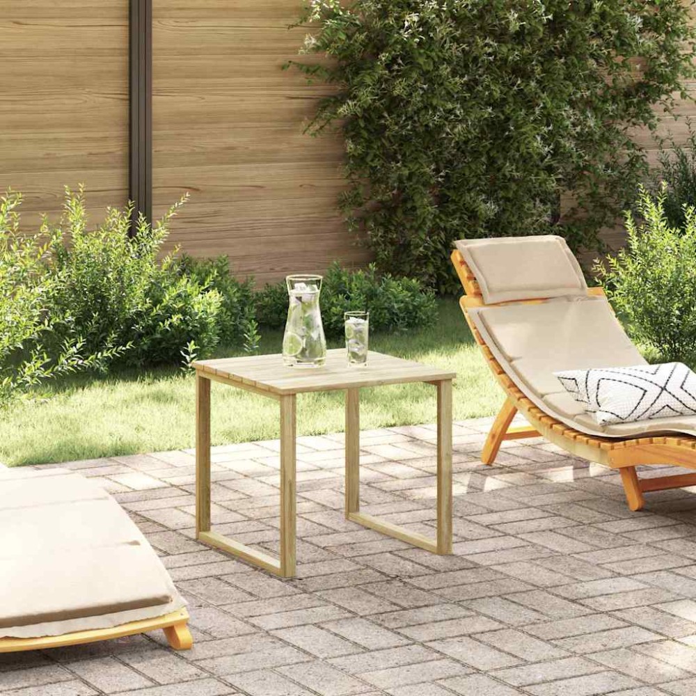 vidaXL τραπέζι Φυσικό 50,5 x 50 x 46 εκ. Εμποτισμένο Ξύλο Πεύκου