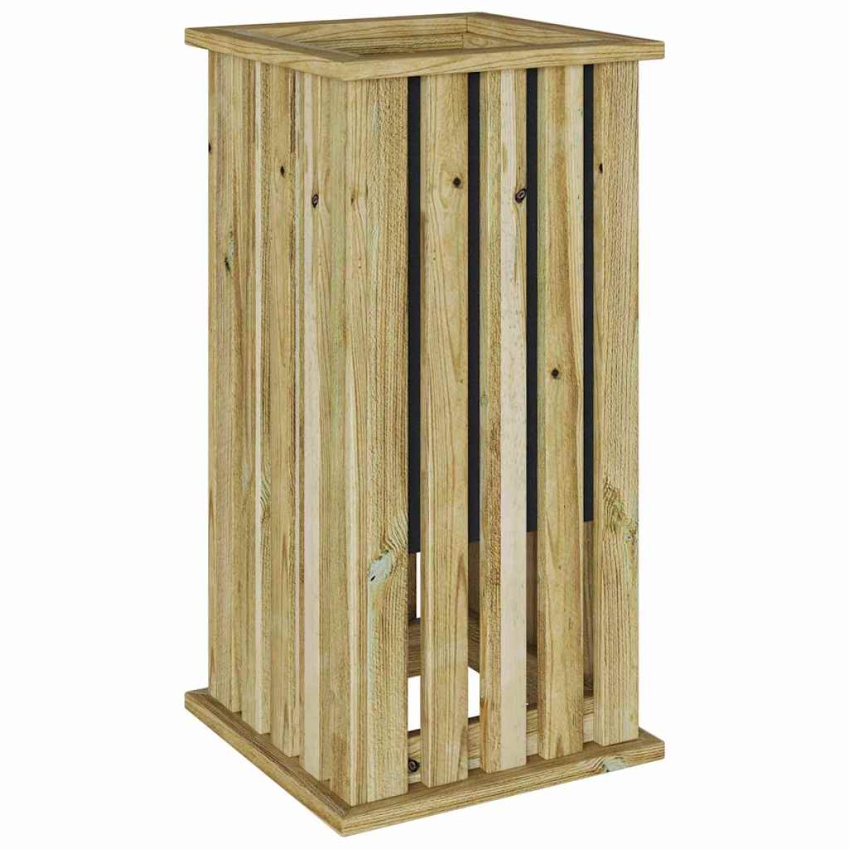 vidaXL Κουτιά γλάστρων Καφέ 33 x 33 x 65 εκ Εμποτισμένο Ξύλο Πεύκου