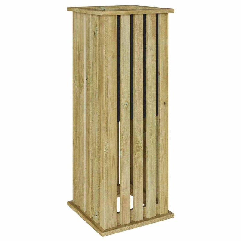 vidaXL Κουτιά γλάστρων Καφέ 33 x 33 x 85 εκ Εμποτισμένο Ξύλο Πεύκου