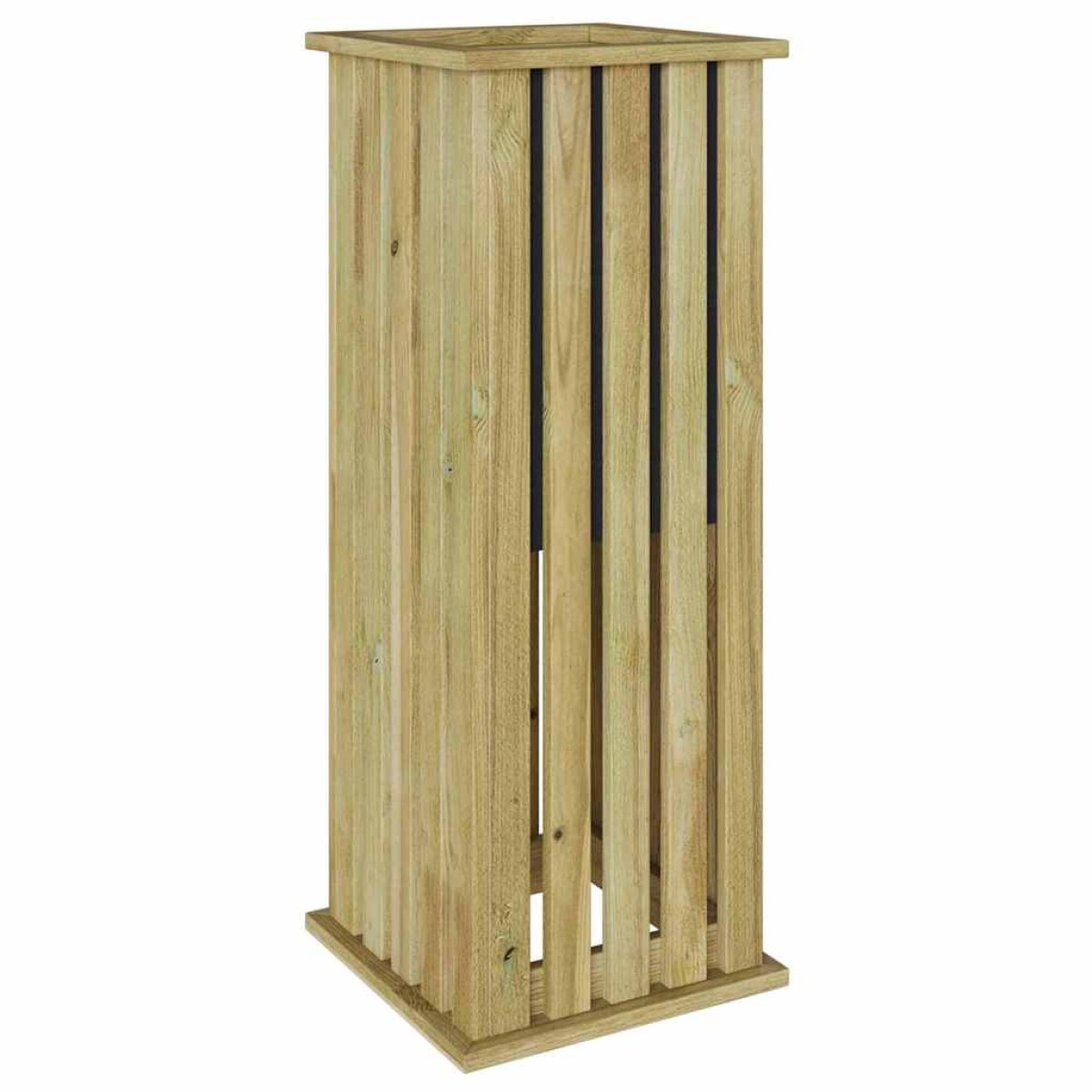 vidaXL Κουτιά γλάστρων Καφέ 33 x 33 x 85 εκ Εμποτισμένο Ξύλο Πεύκου
