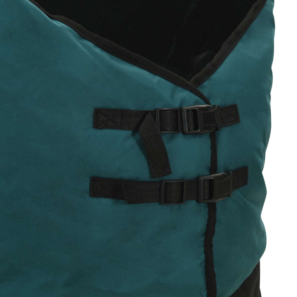 vidaXL Σαμάρι Ίππου Σκούρο πράσινο και μαύρο 155 cm Πολυεστέρας