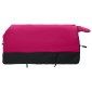 vidaXL Σαμάρι Ίππου Ροζ και Μαύρο 75 cm Πολυεστέρας