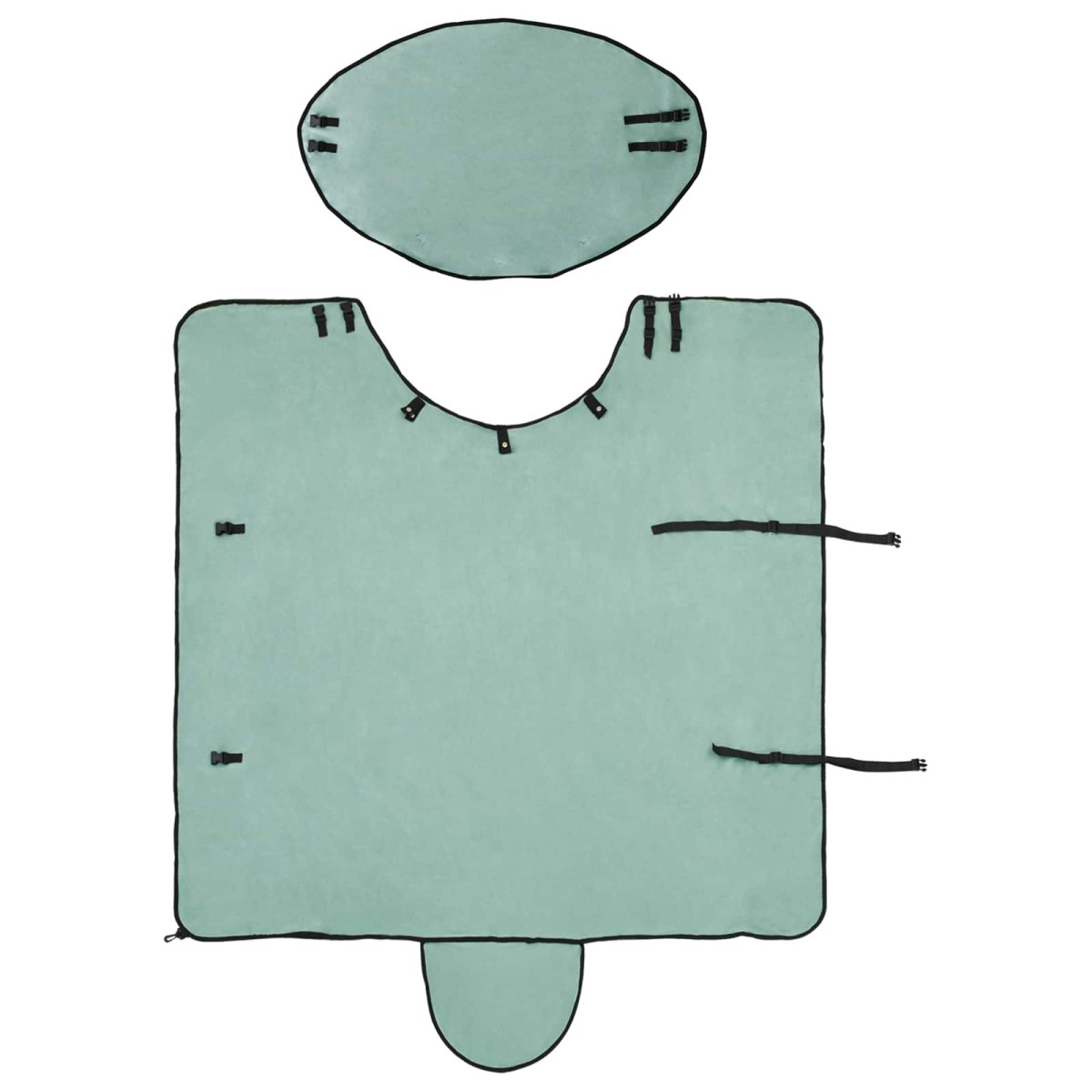 vidaXL Σαμάρι Ίππου Ειδικό πράσινο 85 cm Πολυεστερική Φλις