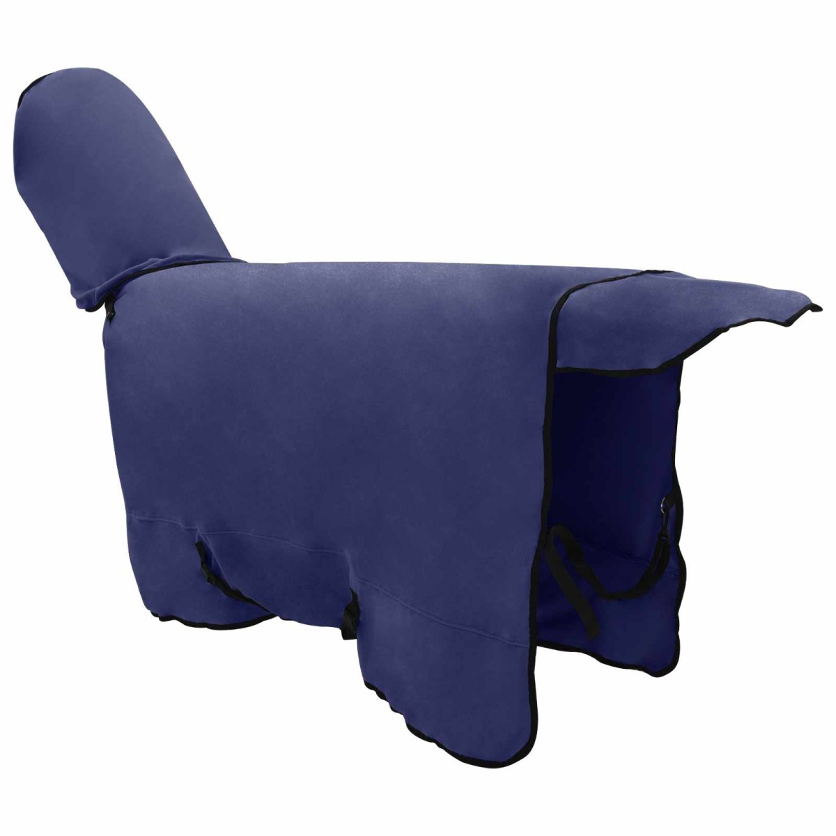 vidaXL Σαμάρι Ίππου Σκούρο μπλε 155 cm Πολυεστερική Φλις