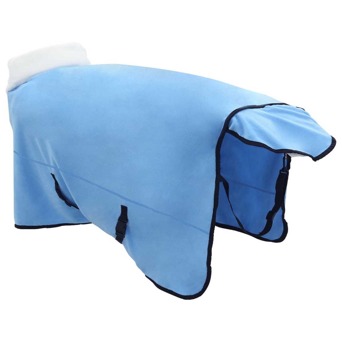 vidaXL Σαμάρι Ίππου Σκούρο Aqua 125 cm Πολικές φλις