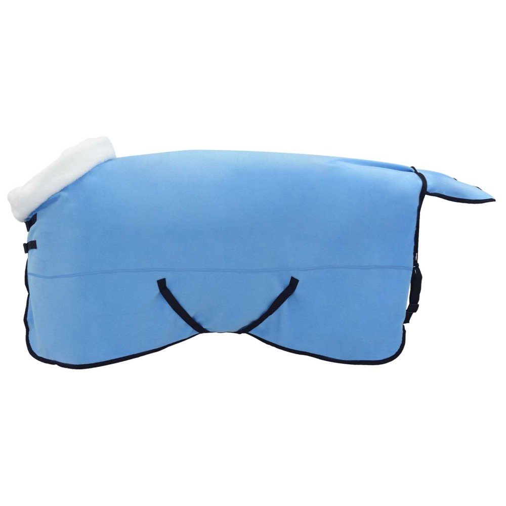 vidaXL Σαμάρι Ίππου Σκούρο Aqua 165 cm Πολικές φλις