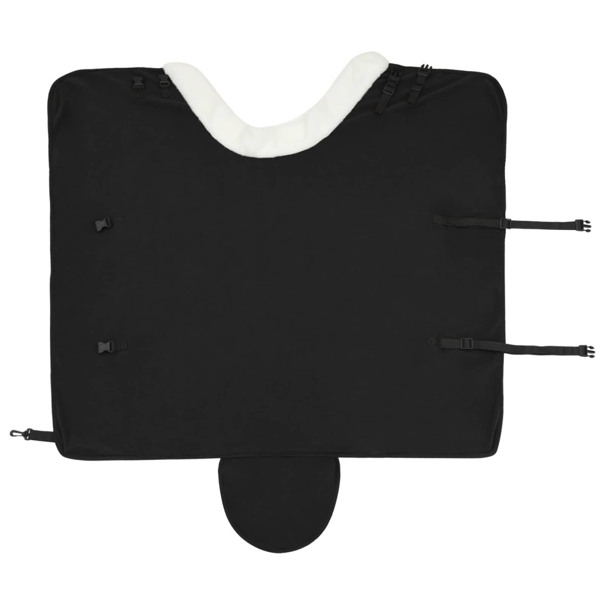 vidaXL Σαμάρι Ίππου Μαύρο 115 cm Πολικές φλις