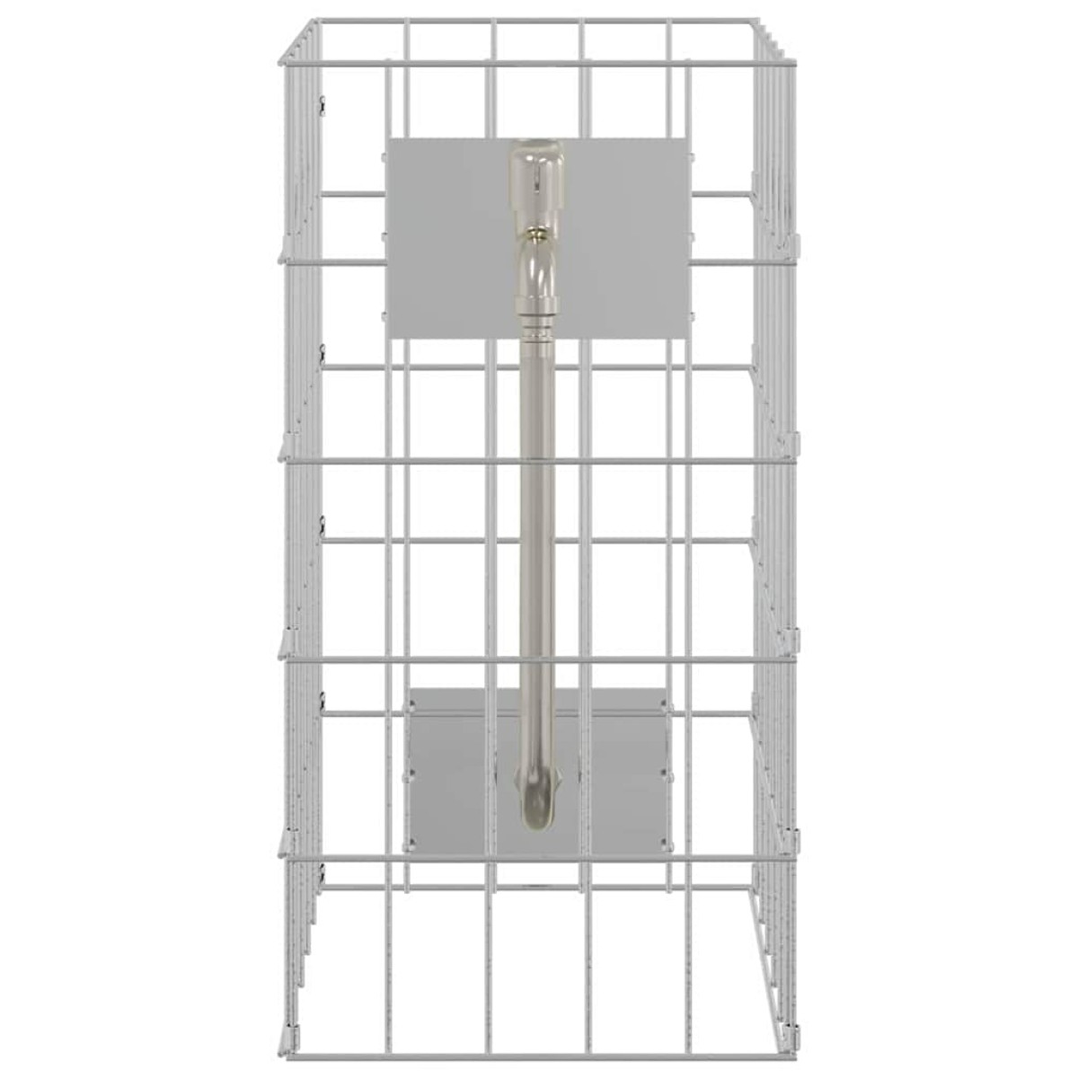 vidaXL Βρύση Γκαμπιόν 4 τμχ. Ασημί 25 x 25 x 50 cm