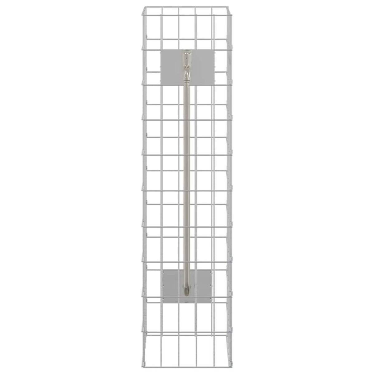vidaXL Βρύση Γκαμπιόν 4 τμχ. Ασημί 25 x 25 x 100 cm