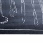 vidaXL Χαλί Κουζίνας Μαύρο 180 x 60 cm Βελούδο