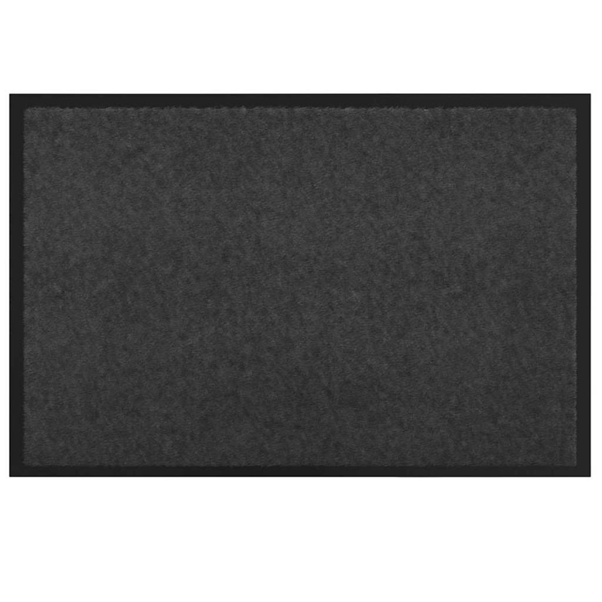 vidaXL Χαλάκι Εξώπορτας Ανθρακί 60 x 40 x 1.2 εκ. Ύφασμα τέντι