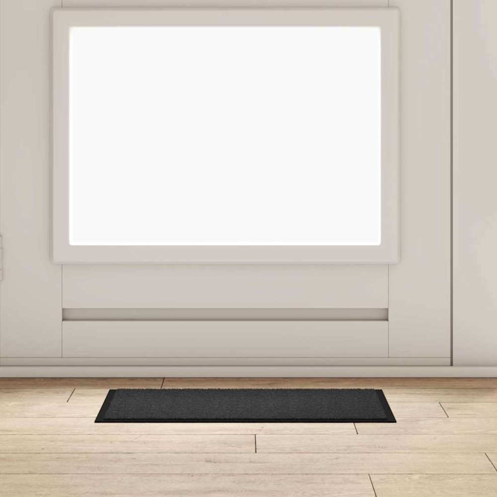 vidaXL Χαλάκι Εξώπορτας Ανθρακί 60 x 40 x 1.2 εκ. Ύφασμα τέντι