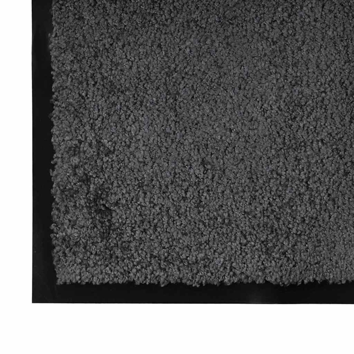 vidaXL Χαλάκι Εξώπορτας Ανθρακί 60 x 40 x 1.2 εκ. Ύφασμα τέντι