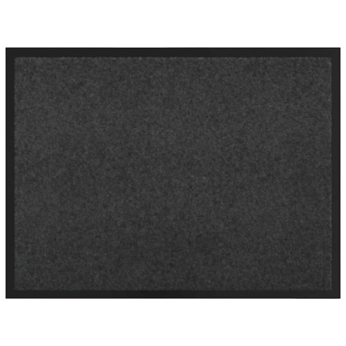 vidaXL Χαλάκι Εξώπορτας Ανθρακί 60 x 40 x 1.2 εκ. Ύφασμα τέντι