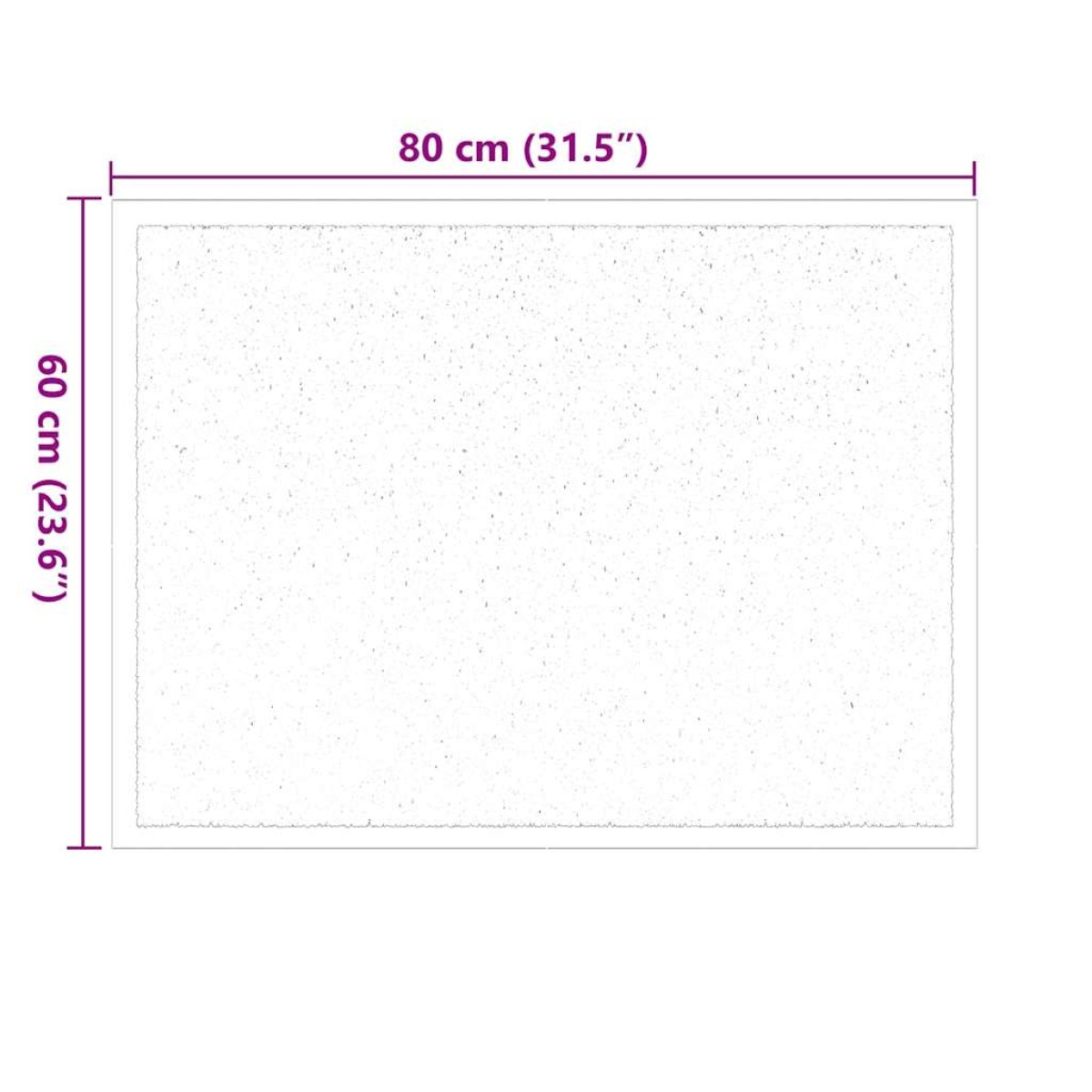 vidaXL Χαλάκι Εξώπορτας Ανθρακί 60 x 40 x 1.2 εκ. Ύφασμα τέντι