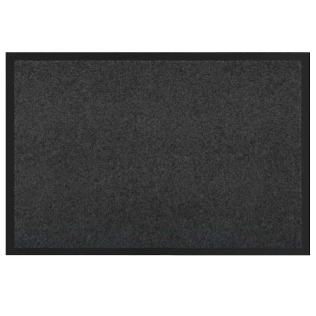 vidaXL Χαλάκι Εξώπορτας Ανθρακί 60 x 40 x 1.2 εκ. Ύφασμα τέντι