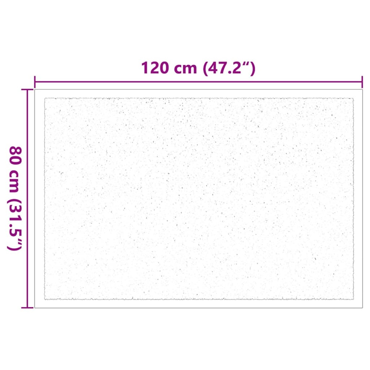 vidaXL Χαλάκι Εξώπορτας Ανθρακί 60 x 40 x 1.2 εκ. Ύφασμα τέντι