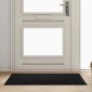 vidaXL Χαλάκι Εξώπορτας Μαύρο 60 x 40 x 1.2 εκ. Ύφασμα τέντι