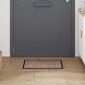 vidaXL Χαλάκι Εξώπορτας Μπεζ 60 x 40 x 1.2 εκ. Ύφασμα τέντι