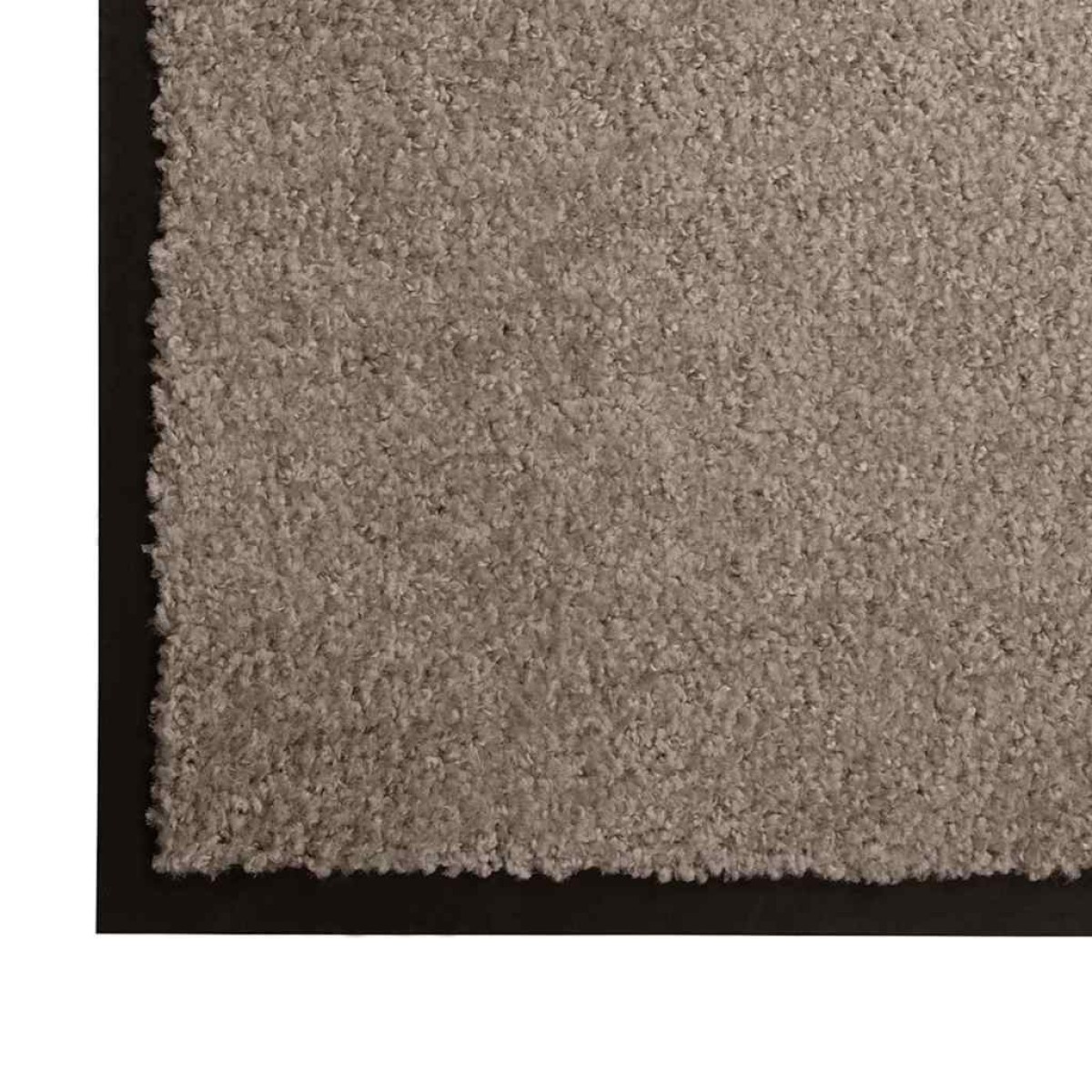 vidaXL Χαλάκι Εξώπορτας Μπεζ 60 x 40 x 1.2 εκ. Ύφασμα τέντι