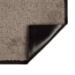 vidaXL Χαλάκι Εξώπορτας Μπεζ 60 x 40 x 1.2 εκ. Ύφασμα τέντι