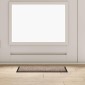 vidaXL Χαλάκι Εξώπορτας Μπεζ 60 x 40 x 1.2 εκ. Ύφασμα τέντι