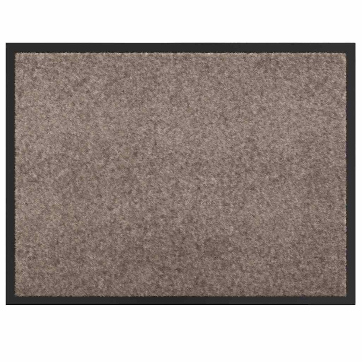 vidaXL Χαλάκι Εξώπορτας Μπεζ 60 x 40 x 1.2 εκ. Ύφασμα τέντι