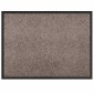 vidaXL Χαλάκι Εξώπορτας Μπεζ 60 x 40 x 1.2 εκ. Ύφασμα τέντι