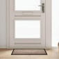 vidaXL Χαλάκι Εξώπορτας Μπεζ 60 x 40 x 1.2 εκ. Ύφασμα τέντι