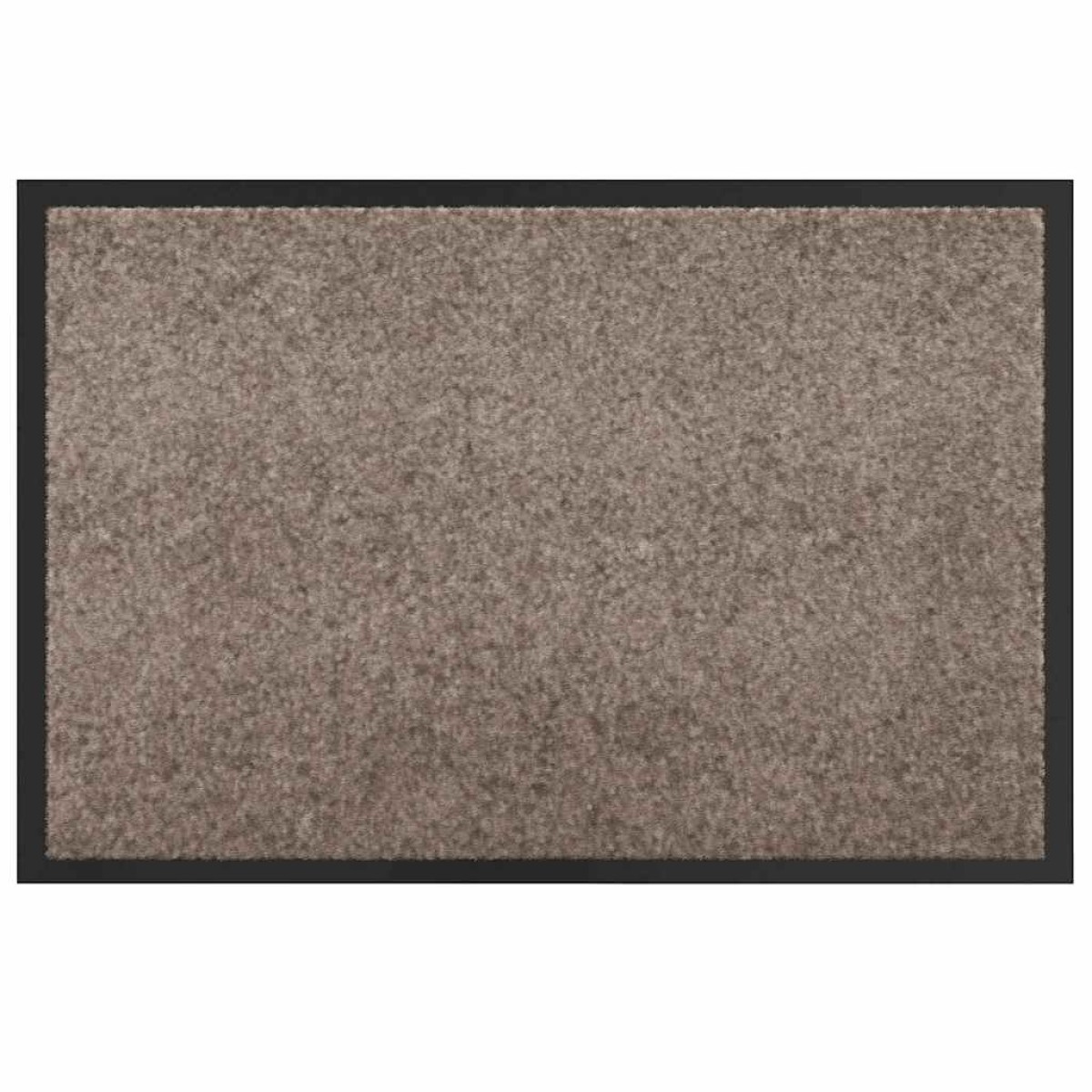 vidaXL Χαλάκι Εξώπορτας Μπεζ 60 x 40 x 1.2 εκ. Ύφασμα τέντι