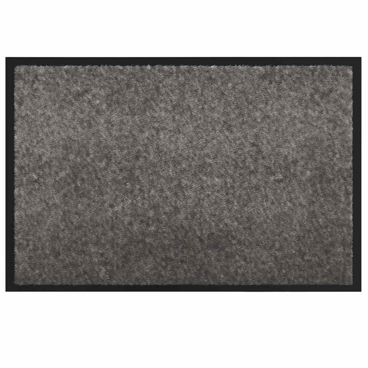 vidaXL Χαλάκι Εξώπορτας Ανοιχτό γκρι 60 x 40 x 1.2 εκ. Ύφασμα τέντι