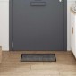 vidaXL Χαλάκι Εξώπορτας Ανοιχτό γκρι 60 x 40 x 1.2 εκ. Ύφασμα τέντι