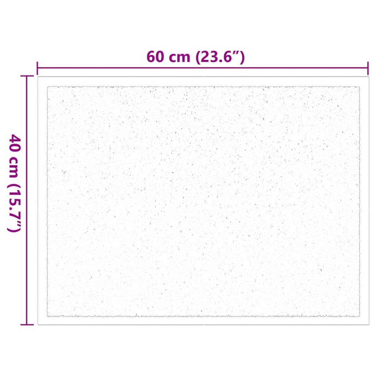vidaXL Χαλάκι Εξώπορτας Ανοιχτό γκρι 60 x 40 x 1.2 εκ. Ύφασμα τέντι