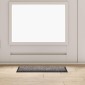 vidaXL Χαλάκι Εξώπορτας Ανοιχτό γκρι 60 x 40 x 1.2 εκ. Ύφασμα τέντι