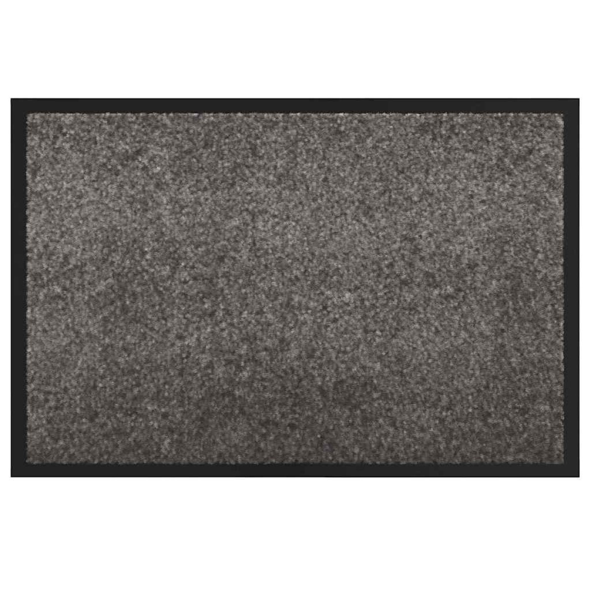 vidaXL Χαλάκι Εξώπορτας Ανοιχτό γκρι 60 x 40 x 1.2 εκ. Ύφασμα τέντι