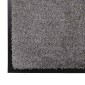 vidaXL Χαλάκι Εξώπορτας Ανοιχτό γκρι 60 x 40 x 1.2 εκ. Ύφασμα τέντι