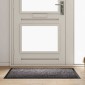 vidaXL Χαλάκι Εξώπορτας Ανοιχτό γκρι 60 x 40 x 1.2 εκ. Ύφασμα τέντι