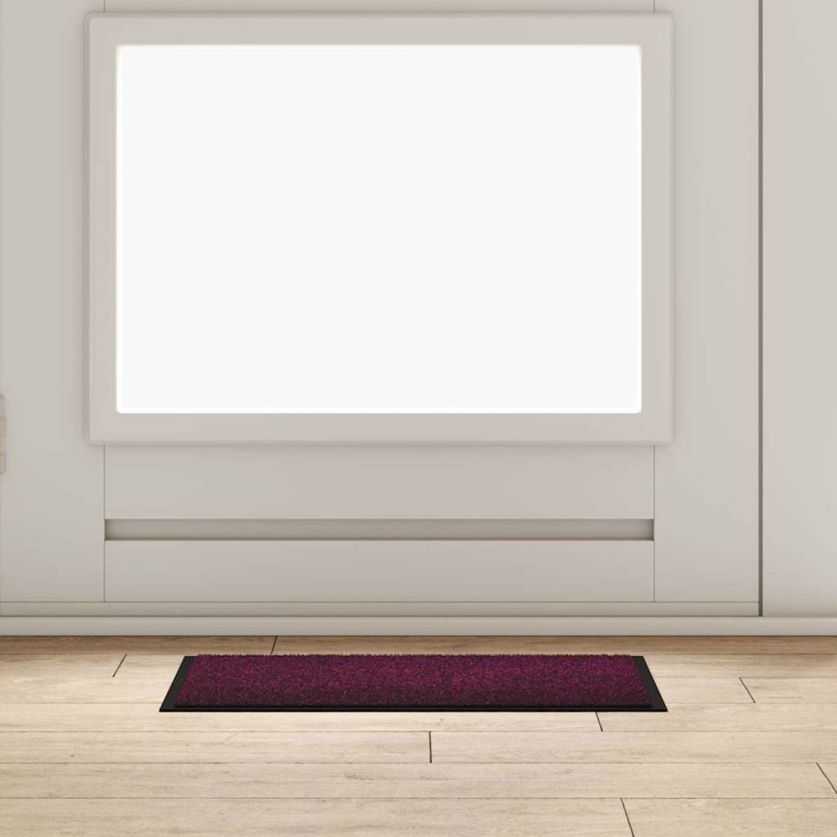 vidaXL Χαλάκι Εξώπορτας Μπορντό 60 x 40 x 1.2 εκ. Ύφασμα τέντι
