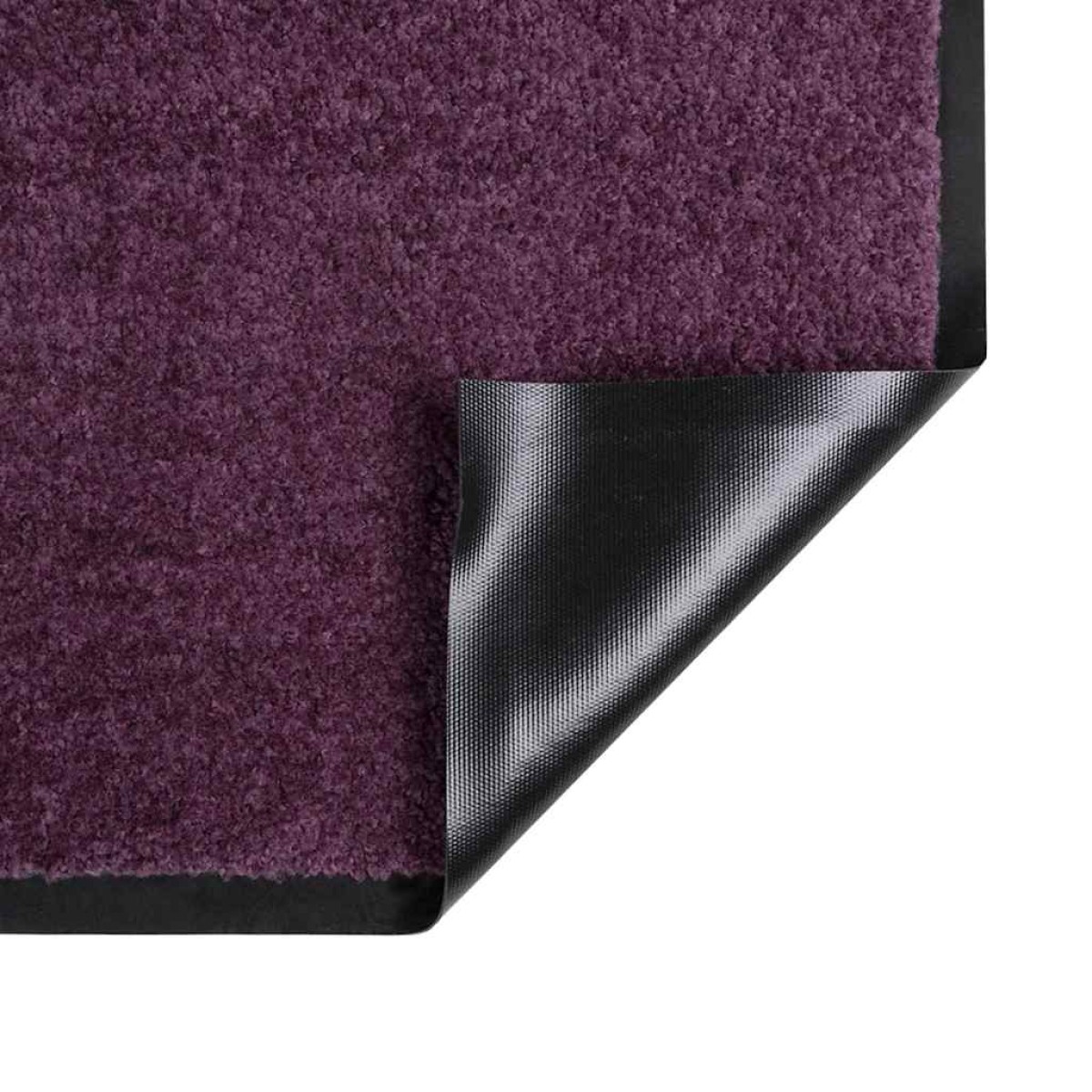 vidaXL Χαλάκι Εξώπορτας Μπορντό 60 x 40 x 1.2 εκ. Ύφασμα τέντι