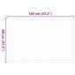 vidaXL Χαλάκι Εξώπορτας Μπορντό 60 x 40 x 1.2 εκ. Ύφασμα τέντι