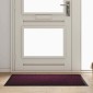 vidaXL Χαλάκι Εξώπορτας Μπορντό 60 x 40 x 1.2 εκ. Ύφασμα τέντι
