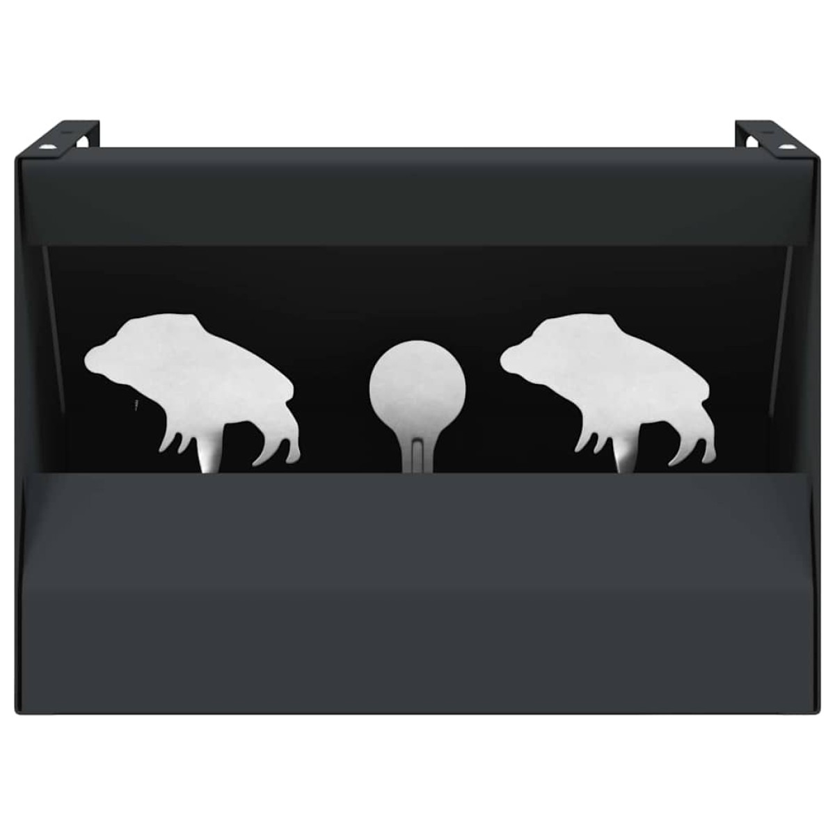vidaXL Κουτί Παγίδας Σφαιρών Μαύρο 29 x 22 x 20 εκ Ατσάλι