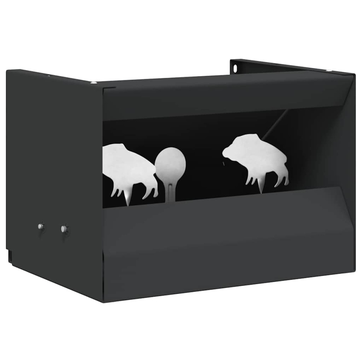 vidaXL Κουτί Παγίδας Σφαιρών Μαύρο 29 x 22 x 20 εκ Ατσάλι
