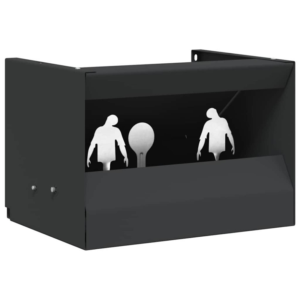 vidaXL Κουτί Παγίδας Σφαιρών Μαύρο 29 x 22 x 20 εκ Ατσάλι