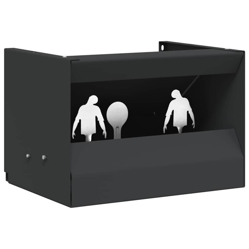 vidaXL Κουτί Παγίδας Σφαιρών Μαύρο 29 x 22 x 20 εκ Ατσάλι