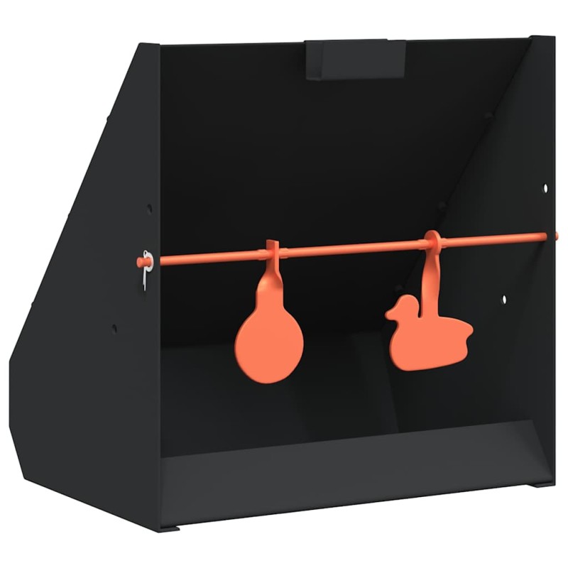 vidaXL Στόχος-παγίδα σφαιριδίων Μαύρο 31 x 23 x 31,5 εκ Ατσάλι