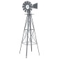 vidaXL Ανεμόμυλος Γκρι 84 x 68 x 245 εκ. Σίδερο