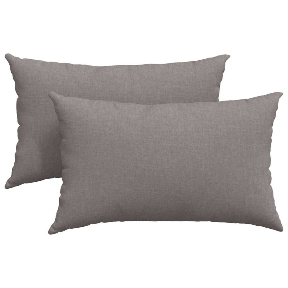vidaXL Μαξιλάρι Καναπέ 2 τμχ. ύφασμα Taupe 50 x 30 cm